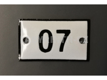 smaltovaná cedulka - označení vchodových dveří (cedule na dveře)