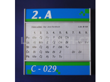 Označení třídy - cedulka ke dveřím se snadno výměnnou střední částí a tiskem na běžný papír