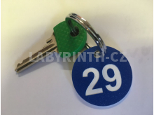 Označení klíče - plastové kolečko / štítek na klíče